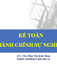 Bài giảng Kế toán hành chính sự nghiệp - ThS. Đậu Thị Kim Thoa