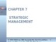 Lecture Management: A Pacific rim focus - Chapter 7: Strategic management