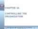 Lecture Management: A Pacific rim focus - Chapter 16: Controlling the organisation