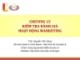 Bài giảng Quản trị marketing: Chương 15 - ThS. Nguyễn Tiến Dũng