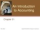 Lecture Survey of accounting (3/e) - Chapter 1: An introduction to accounting