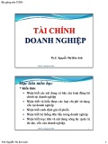 Bài giảng Tài chính doanh nghiệp: Chương 1 - ThS. Nguyễn Thị Kim Anh